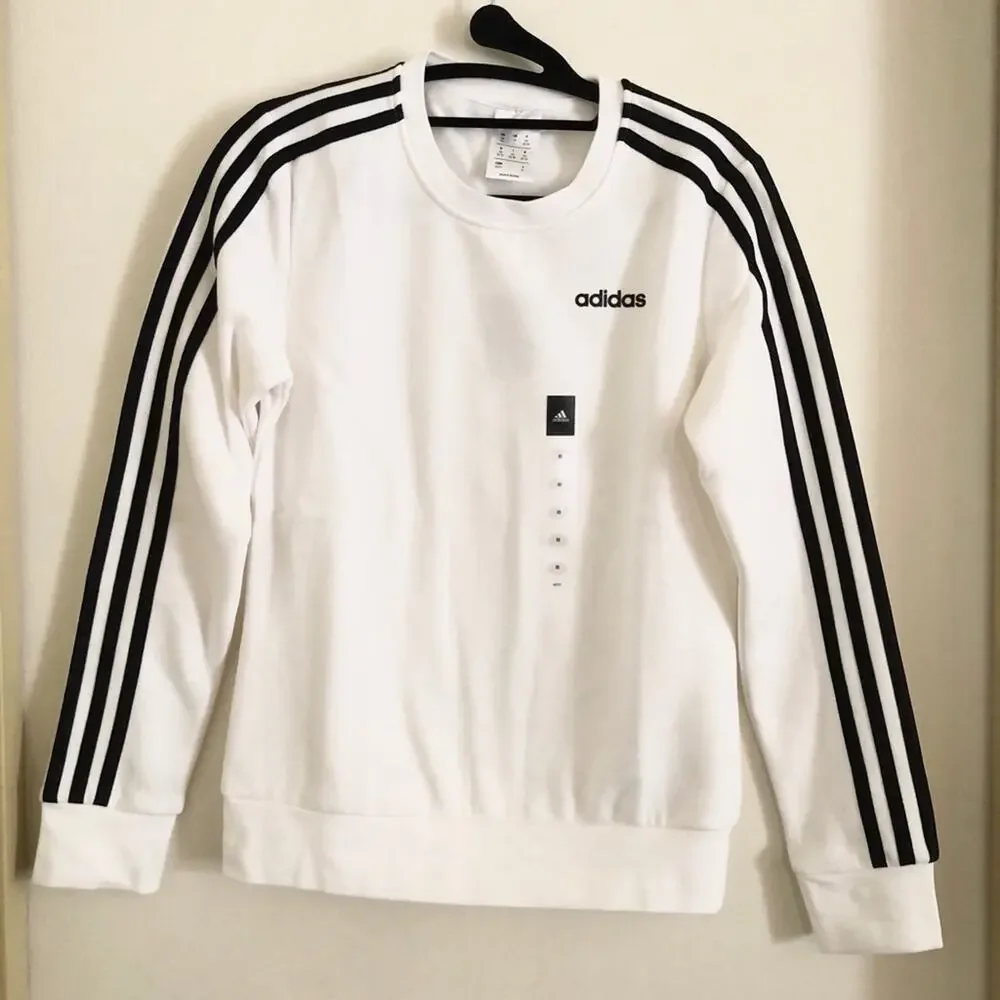 Adidas white crew sweatshirt xsmall - Picture 2 of 3